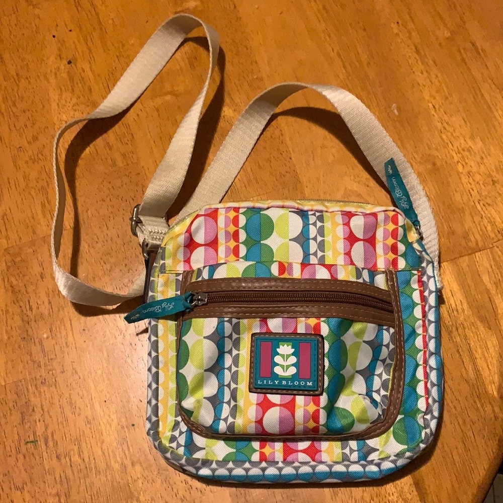 Lily bloom multicolor cross body purse